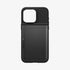 ACS06589 - iPhone 15 Pro Max Case Slim Armor CS in black showing the back with card in slot
